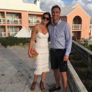 Trina Turk white eyelet dress